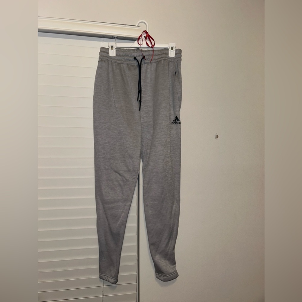 Adidas grey sweatpants, size medium